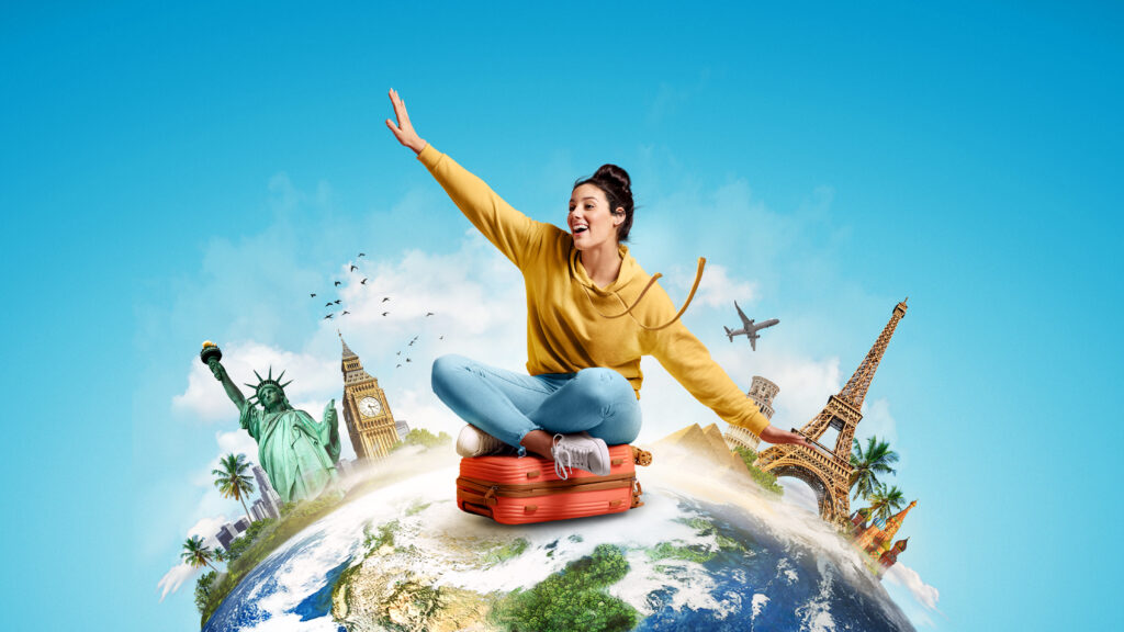 a-woman-sits-atop-a-globe-arms-raised-symbolizing-global-travel-and -adventure-for-a-Dubai-travel-agency.jpg